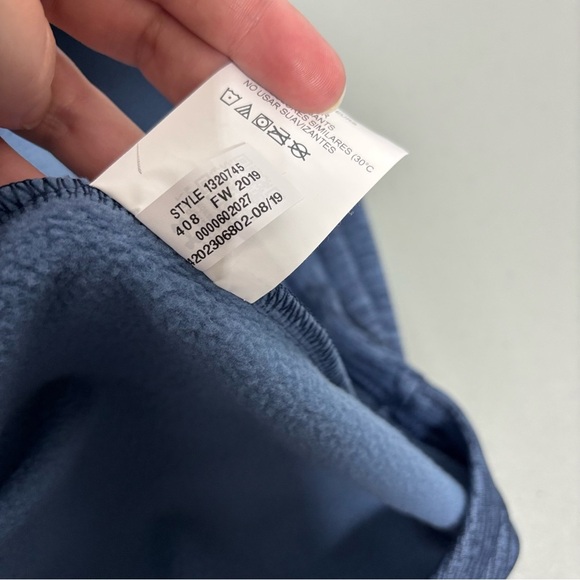 Under Armour Pullover 1/4 Quarter Zip Blue Sweatshirt Jacket XXL Men's 2XL Loose - Picture 8 of 10